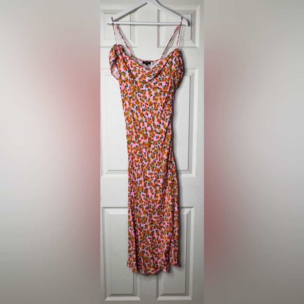 AFRM Pink and Orange Floral Dress